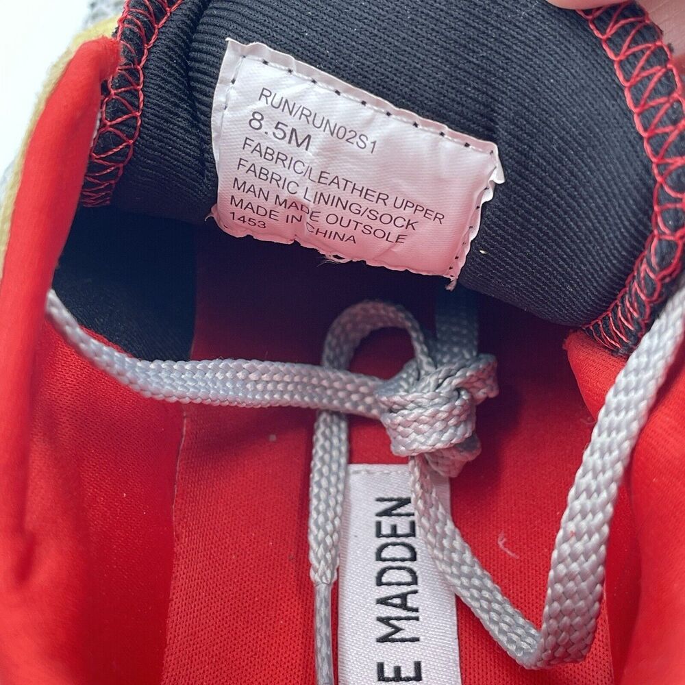 Steve Madden RUN AGGRSV Womens Sneakers Size 8.5M Multi Color Shoes Leather Mesh - Picture 7 of 8